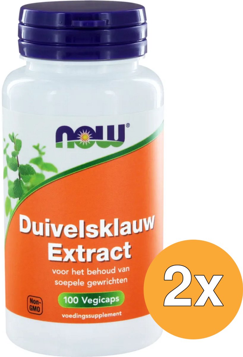 2x Now Duivelsklauw extract (100 vega capsules)