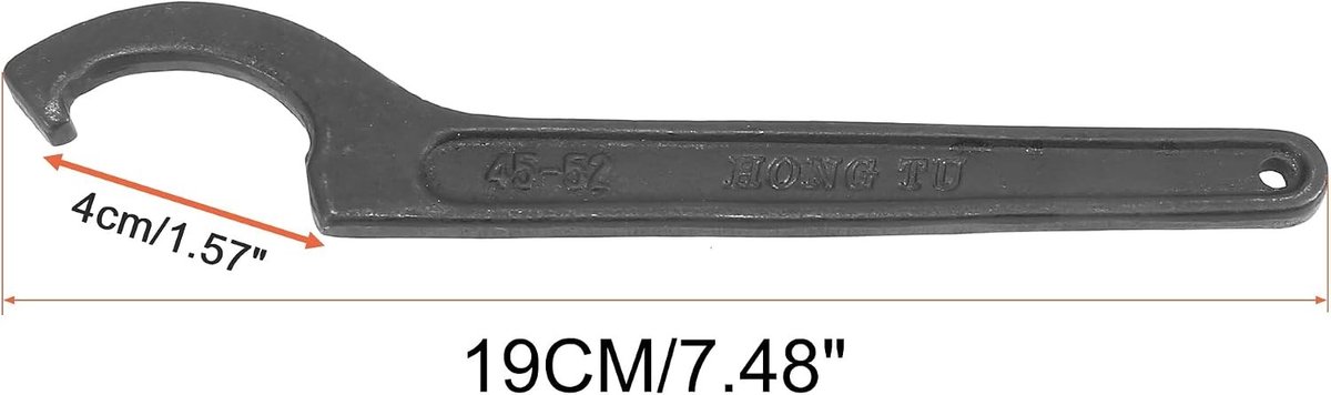 Verstelbare Achtervering Spanner voor Motoren - 45-52mm Schokdemper Afstelgereedschap, Tensioner en Haak Tool