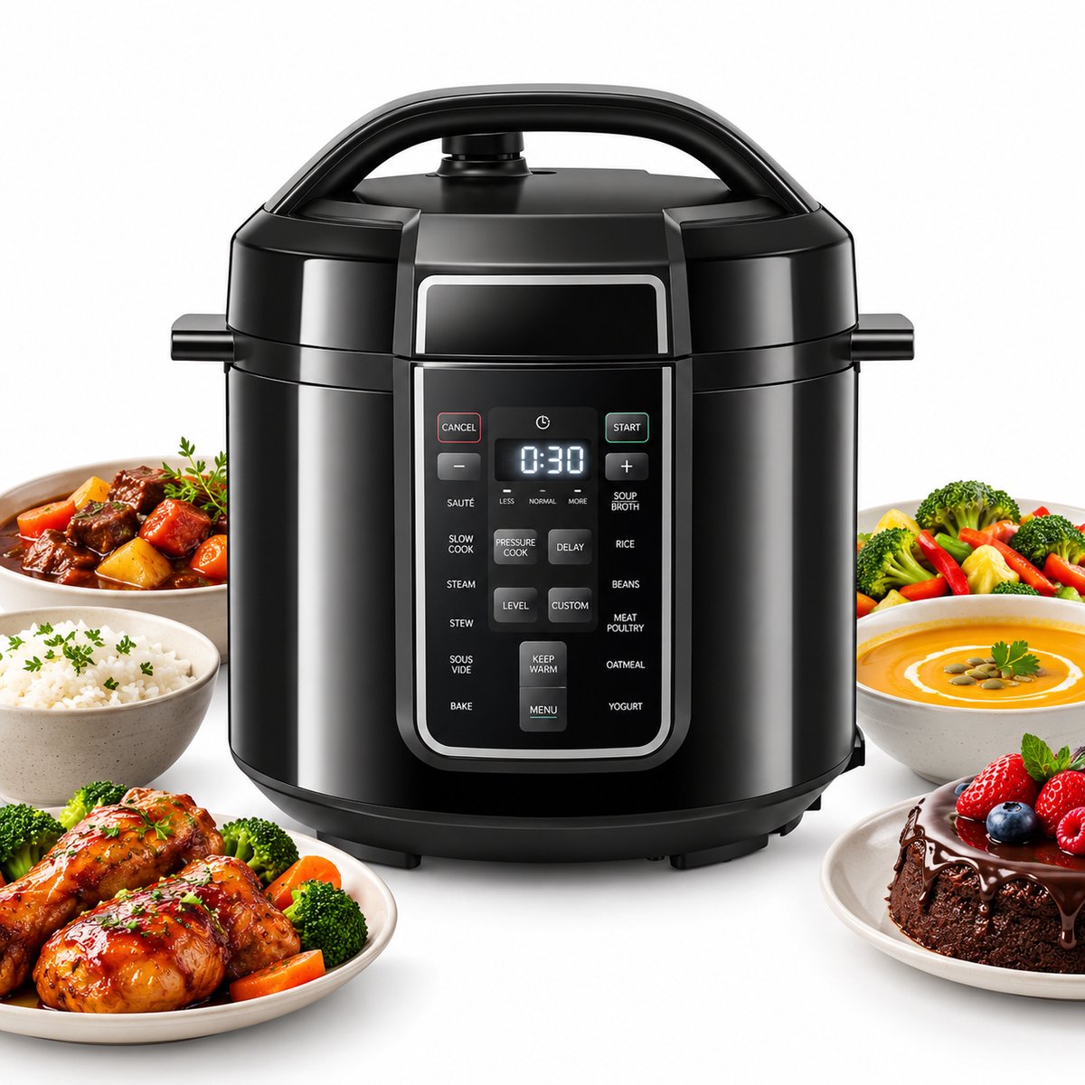Currero Rice Cooker - Rijstkoker - Klein Model - Mini - Met Stoommandje - Automatisch - Warmhoudfunctie - Antiaanbak - 6l