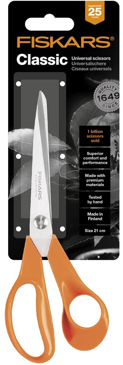 Fiskars Classic Universele Schaar S90 - Oranje - 21 cm van Fiskars — afbeelding 2