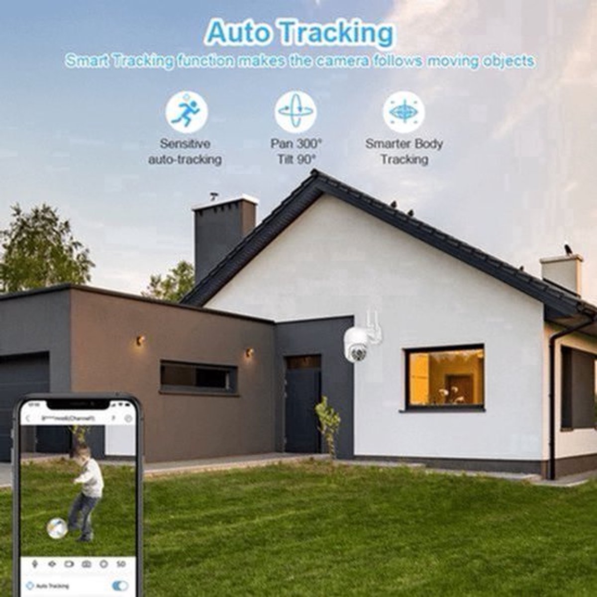 Beveiligingscamerasysteem - 8CH 5MP Camera - Openlucht - POE-camera - Bewakingscamera - AI-Menselijke Detectie - Beveiligingscamera - Beveiligingscamerasysteem - Nachtzicht - 4 Stuks - Wit