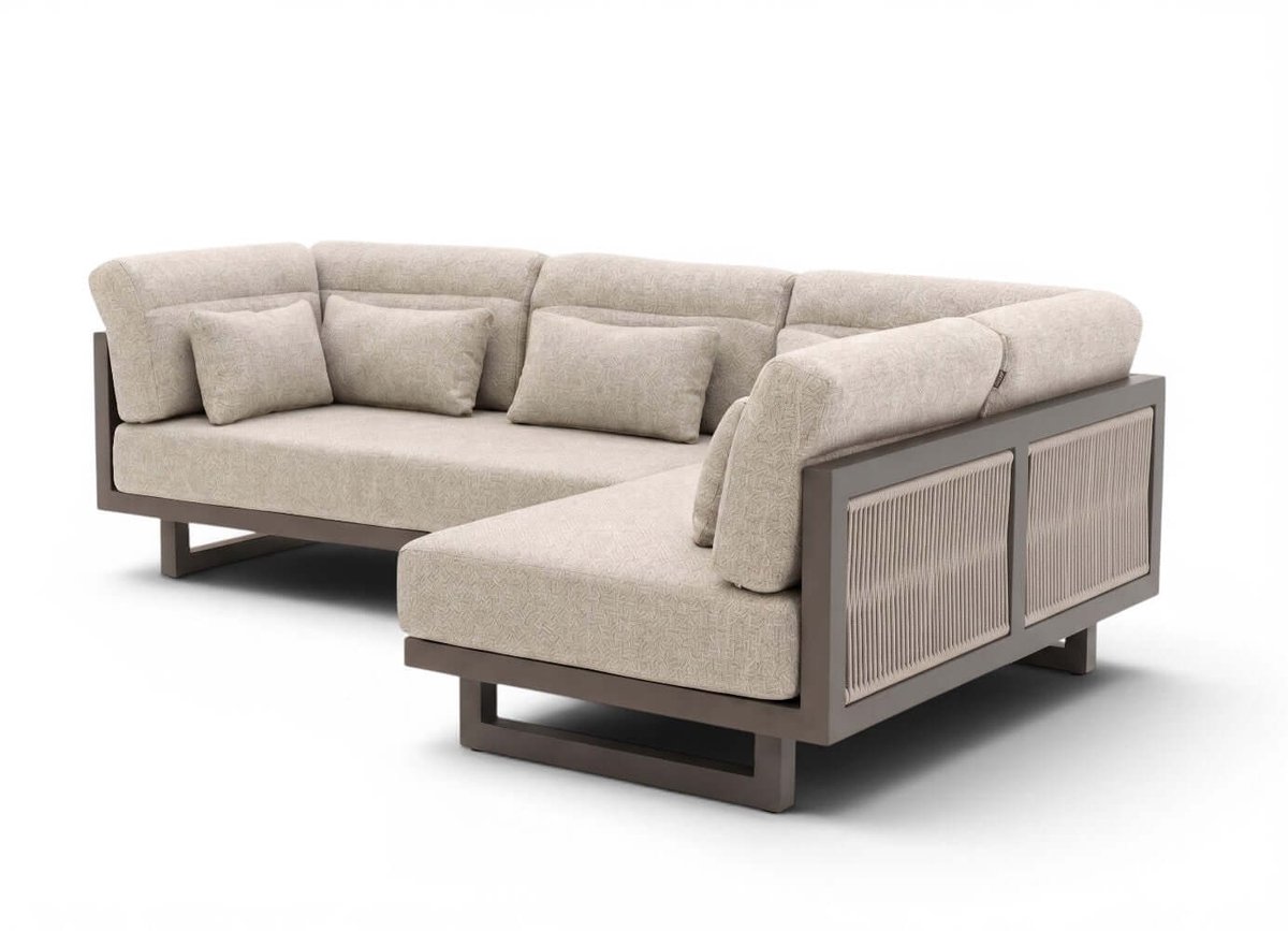 Apple Bee Santorini ROPE Loungeset | Chaise Longue | Rechts | 160 x 240 cm