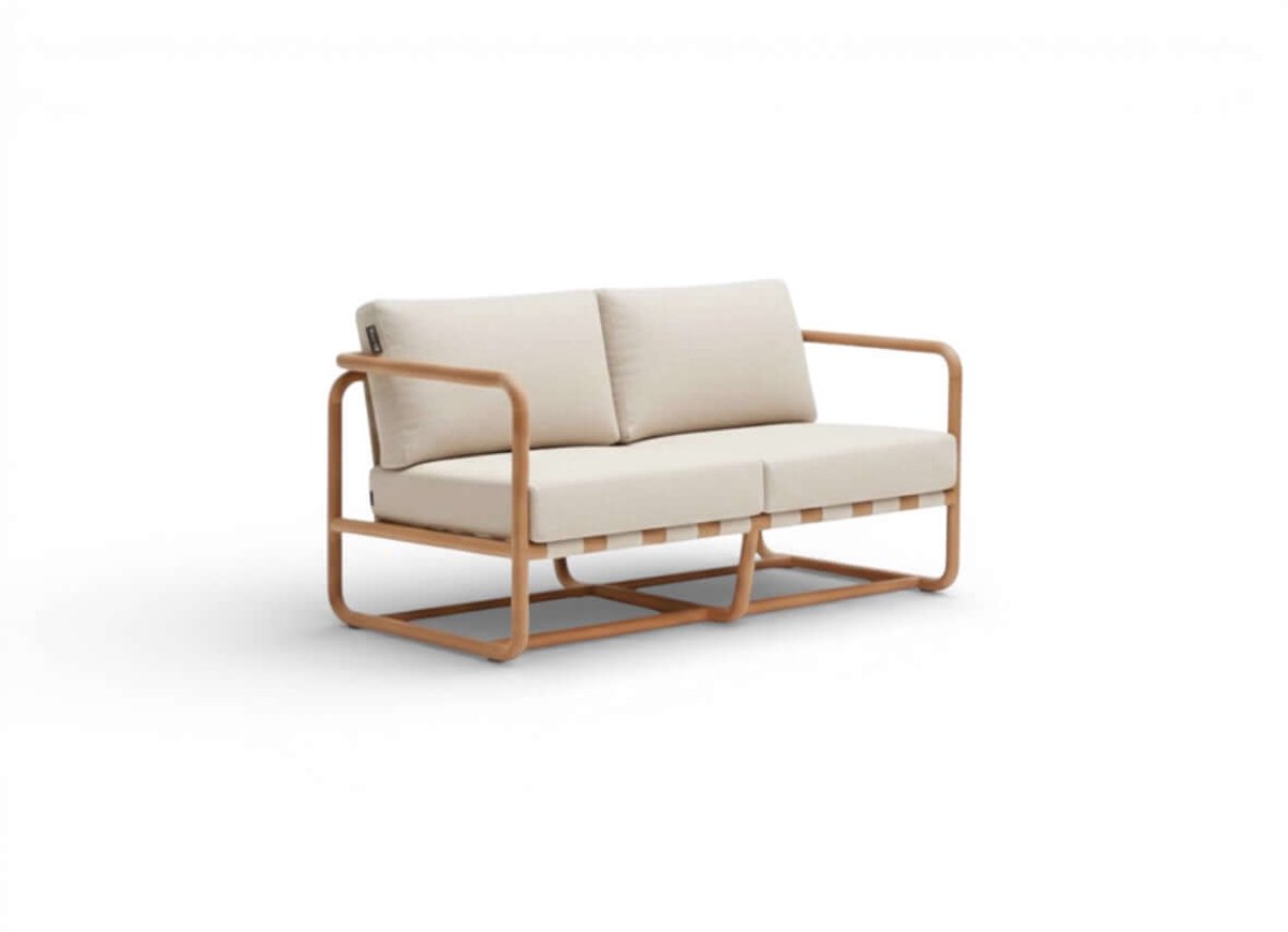 Apple Bee Dolce Stoelbank Loungeset - 4-persoons - Teak - 4-delig