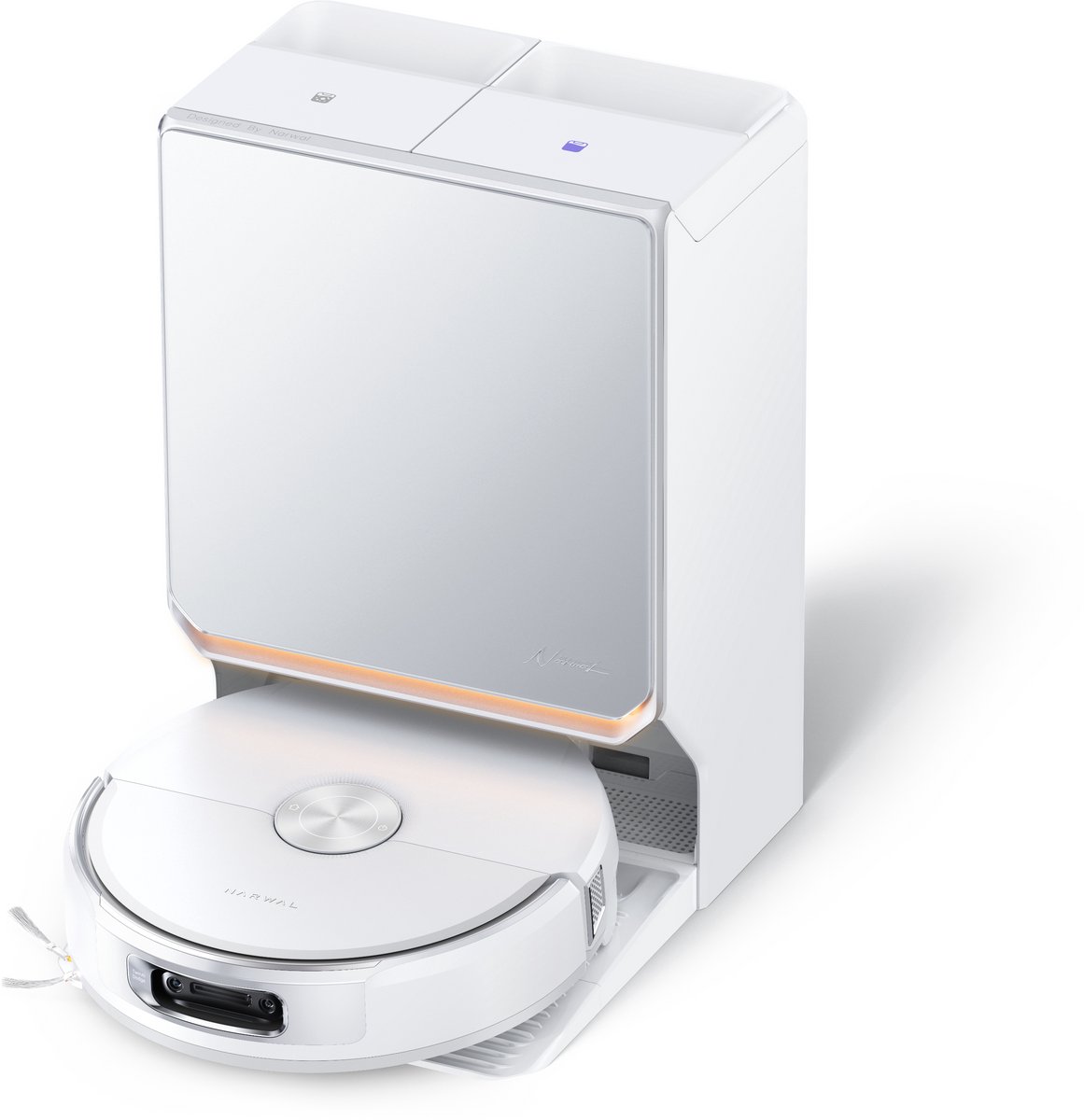 Narwal Flow 2 Robotstofzuiger met Dweilfunctie - 31.000 Pa - Zelfreinigend all-in-one Basisstation - Wit