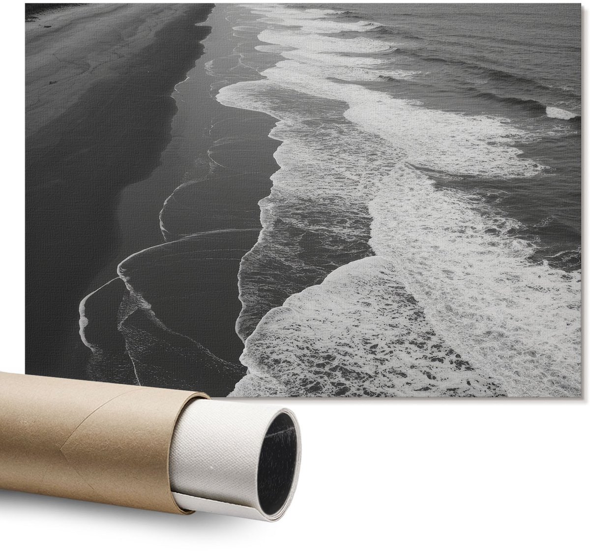 Coloray Polycanvas Poster - Winterrendieren, Fotografie - A1 - Wit Kunst - Rechthoek - Kunstposter - Slaapkamer - Klassiek