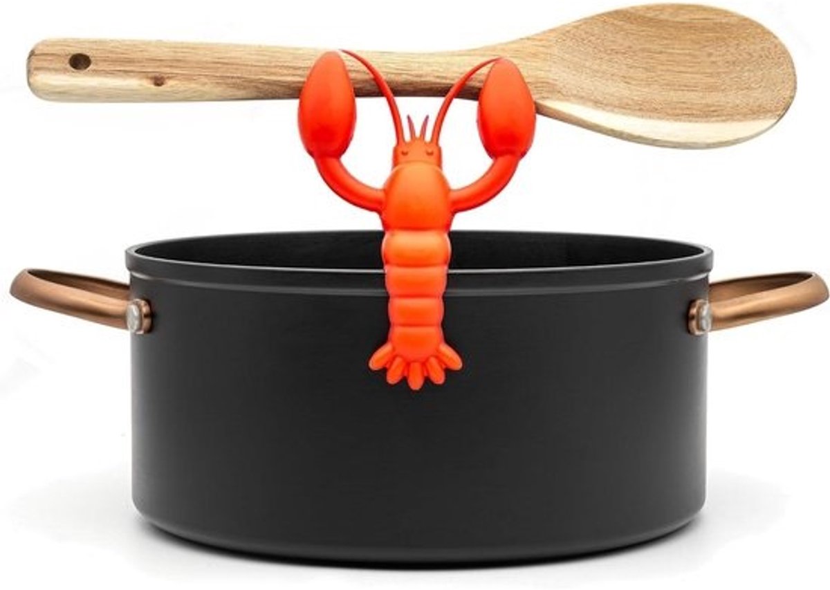 Kreeft Lepelhouder - Krab Keuken Accessoire - Kookgerei Organiseren - Uniek Kreeft Ontwerp - Niet gespecificeerd - Rood