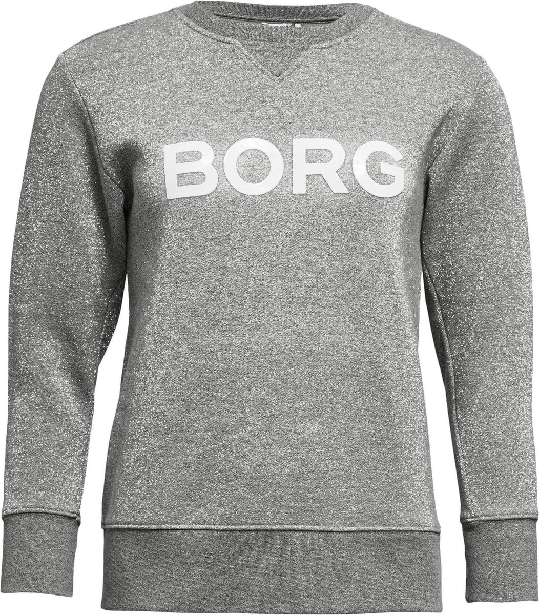 Bjorn Borg CREW B SPORT Dames Loungewear trui - Grijs - Maat 38 | bol.com