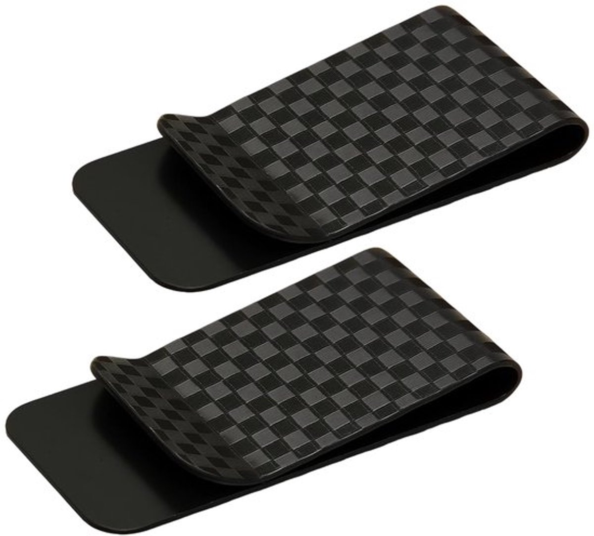 Dailygoods- Portemonnee Set van 2 Geldklem Creditcardhouder 7 2 x 3 9 cm Zwart