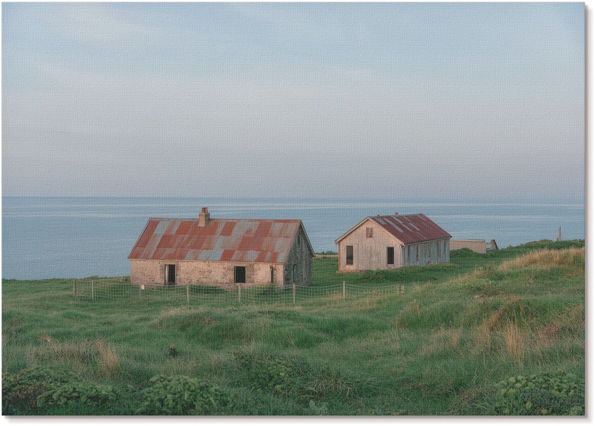 Tulup Polycanvas Poster - Golven Op Het Meer, Fotografie - A1 - Grijs Wanddecoratie - Rechthoek - Kunstposter - Slaapkamer - Modern