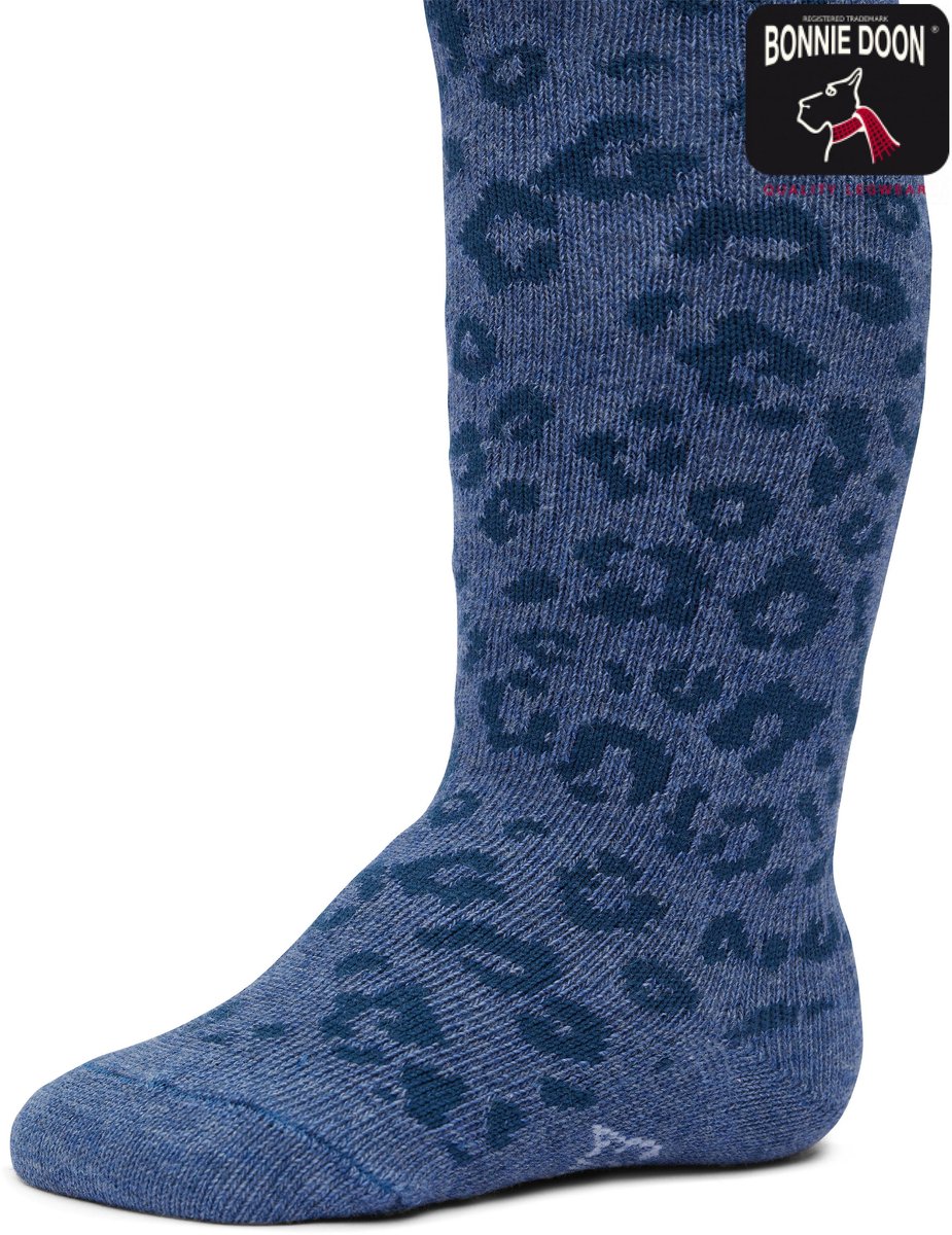 Bonnie Doon Baby Panterprint Maillot Blauw maat 80/86 - Meisjes - Panter Print - Organic - Zacht Organisch Katoen - GOTS gecertificeerd - Panther Patroon - Gladde naden - Comfortabele Boord - Geen vervelende naden - China Blue - BP214905.179