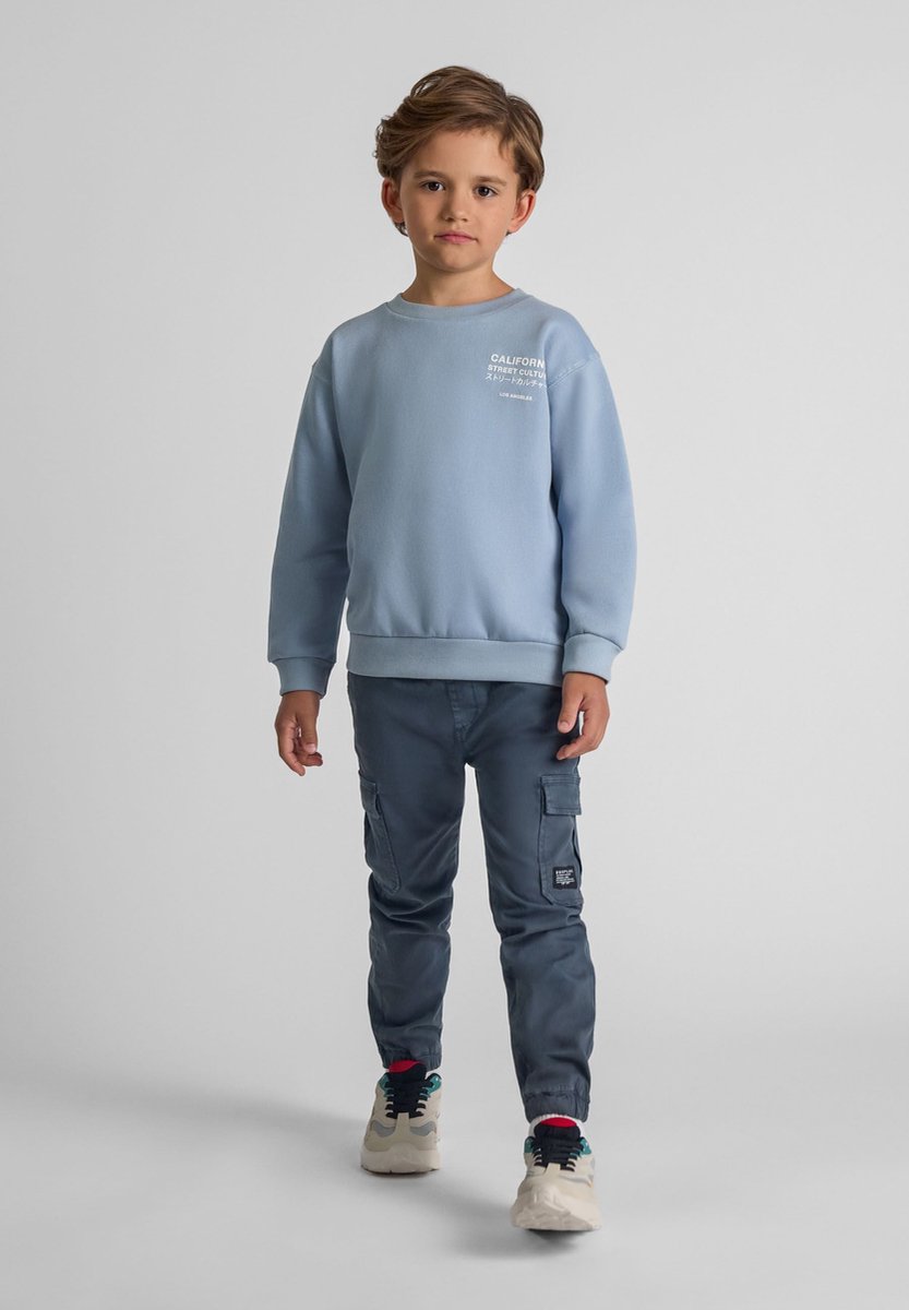 Minoti cargobroek jongens canvas - katoen - donkerblauw