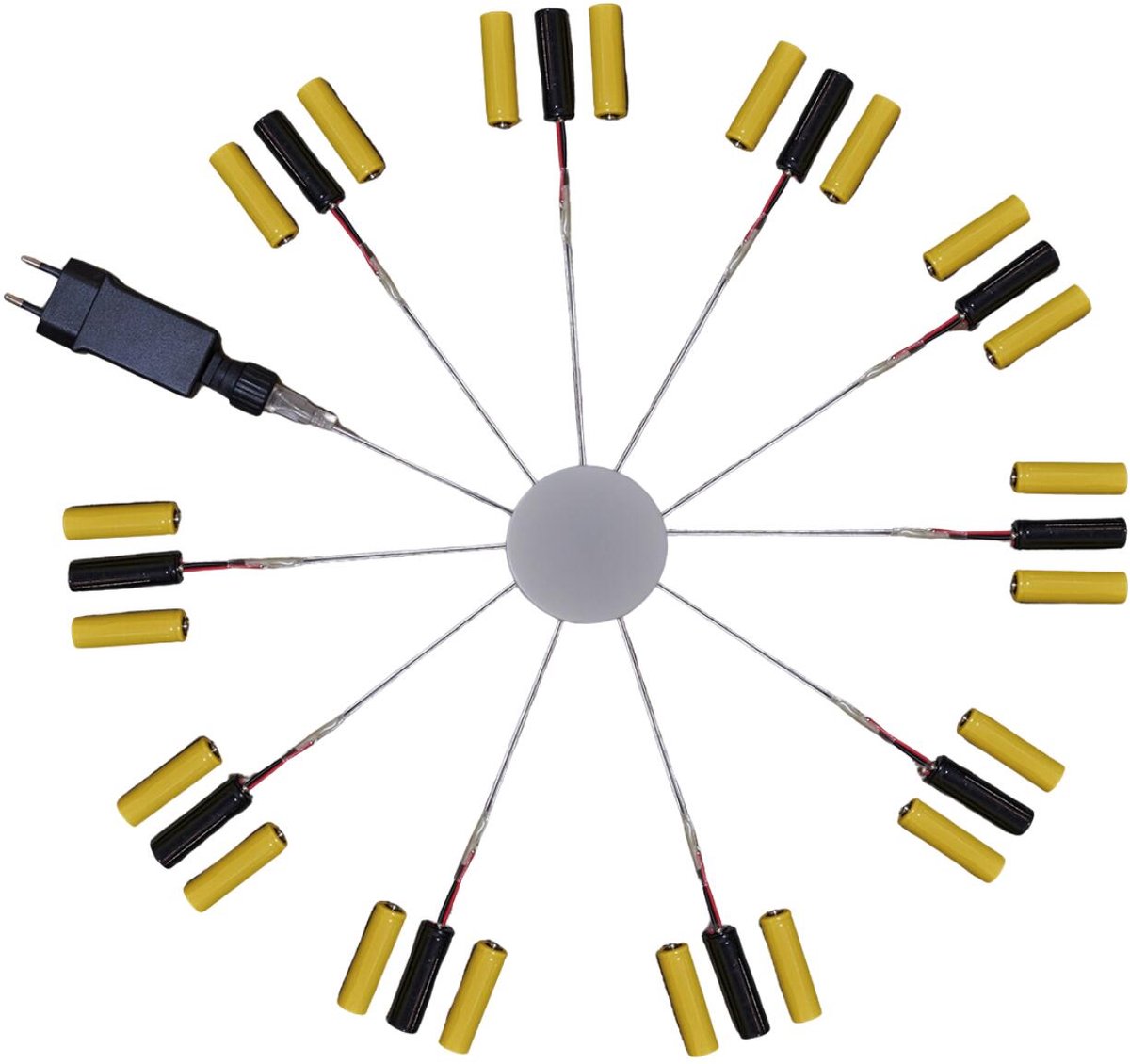 Batterijvervangers - voor 3x AAA batterijen - 10 apparaten - Batterij Eliminator - batterij adapter