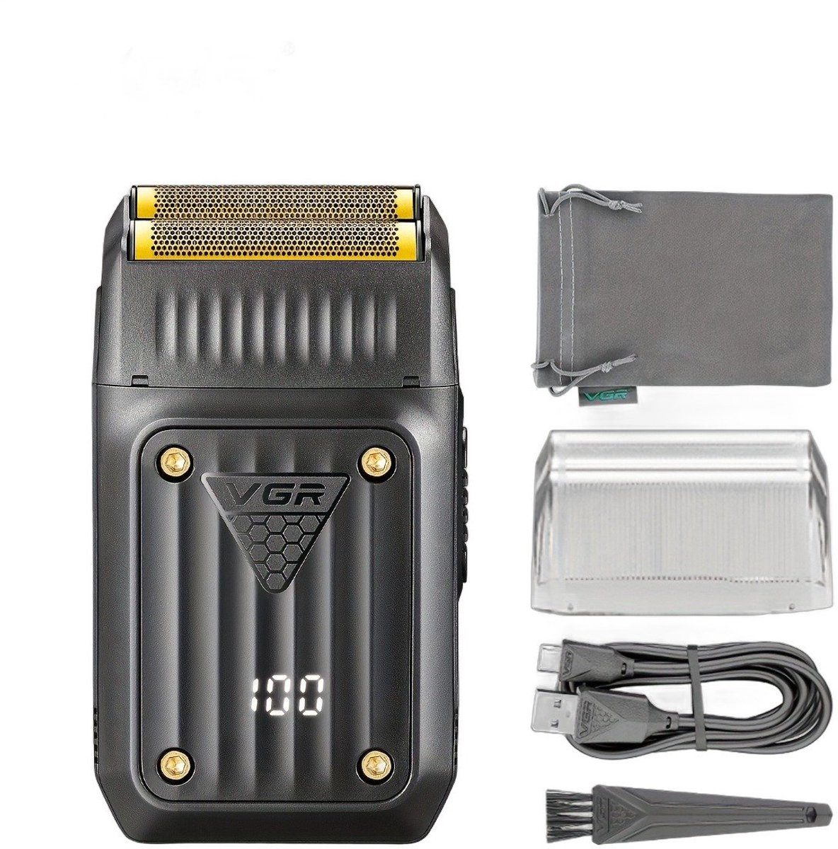 Currero Foil Shaver - Scheerapparaat Mannen - Hoofd Scheerapparaat - Head Shaver - Tondeuse met Trimmer - Lichaam en Baard - Oplaadbaar