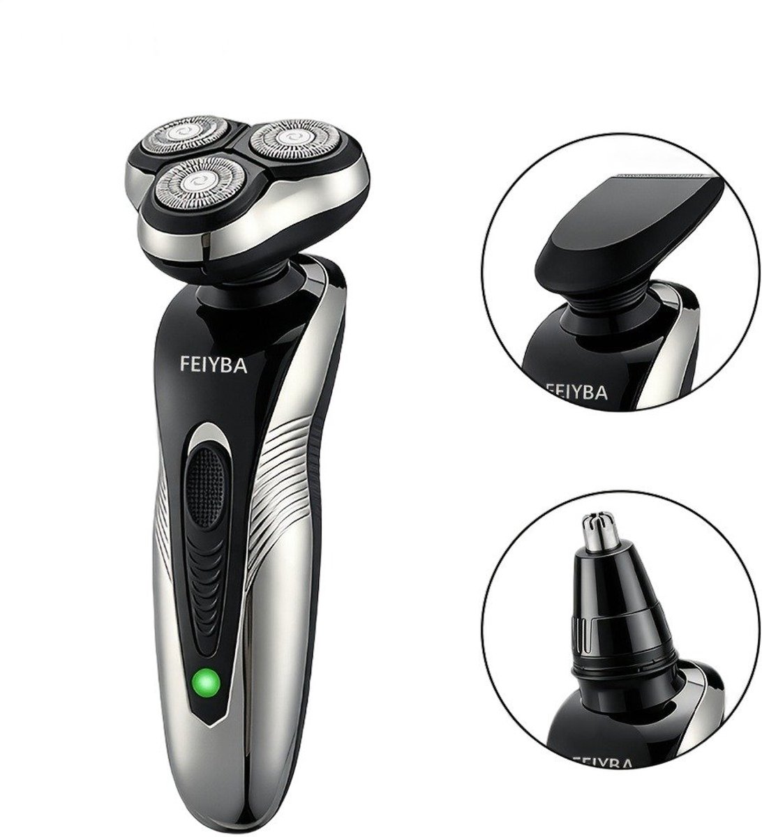 Currero Foil Shaver - Scheerapparaat Mannen - Hoofd Scheerapparaat - Head Shaver - Tondeuse met Trimmer - Lichaam en Baard - Oplaadbaar