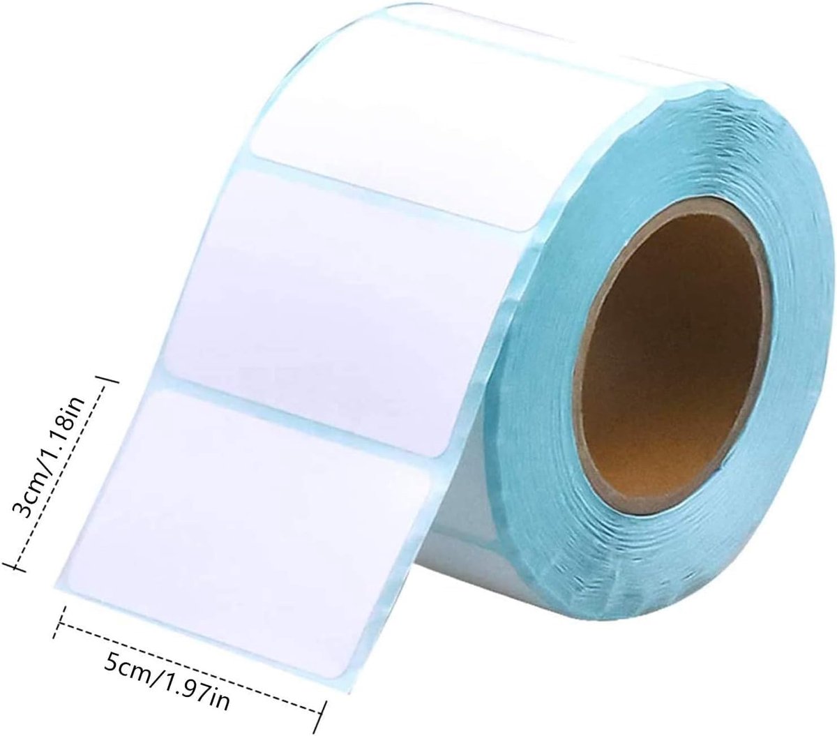 Drievoudig thermisch labelpapier, zelfklevend printpapier, prijslabel, barcode sticker, thermisch papier 50*30mm