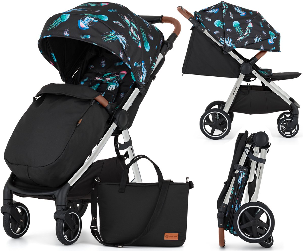 Petite&Mars Royal 3 Kinderwagen - Limited Jellyfish - Zilver