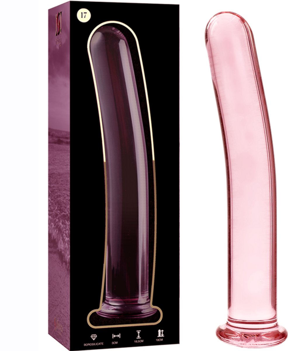 Nebula Series Roze Borosilicaat Glas Anal Plug