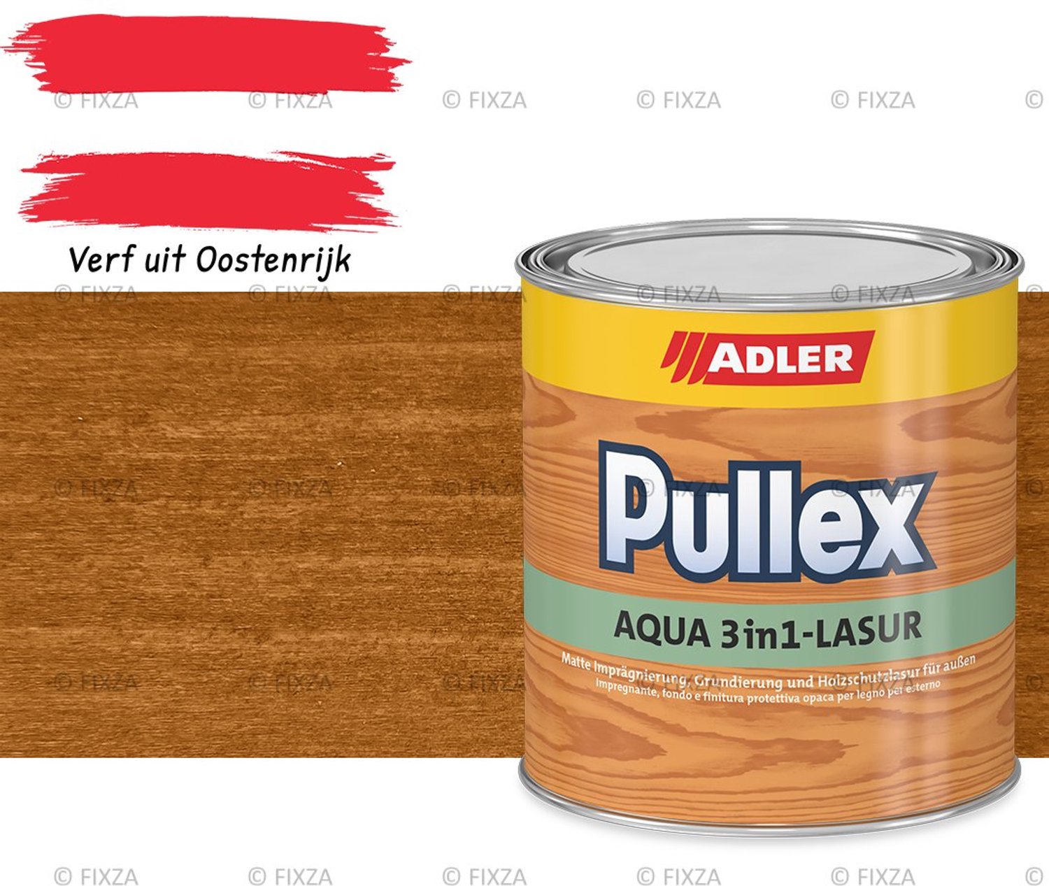 ADLER Pullex Aqua 3in1 Houtbeits Buiten – Transparante Beits – kleur Cube – 750ml – Impregneer, Grond- & Eindlaag in 1