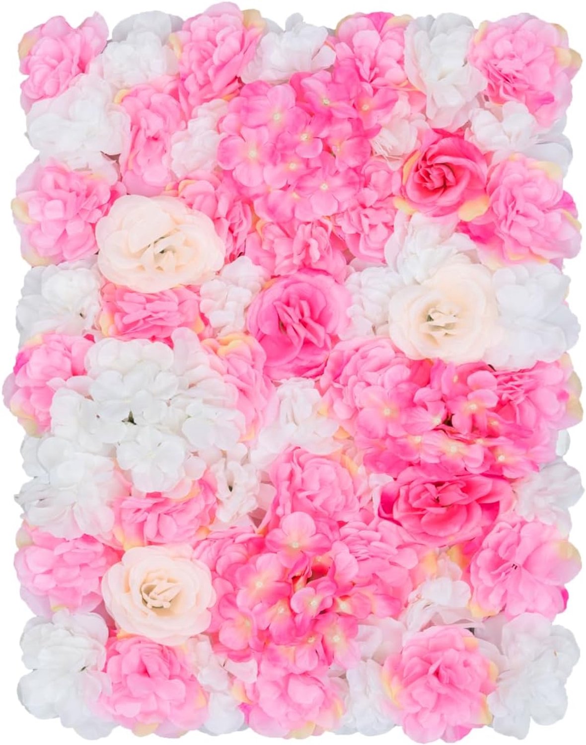 Kunstbloemenwand, rozenwand, doe-het-zelf achtergrond, kunstbloemenwand dahlie, roos, pioenroos, voor tuin, achtergrond, feest, bruiloft, decoratie, 40 x 60 cm