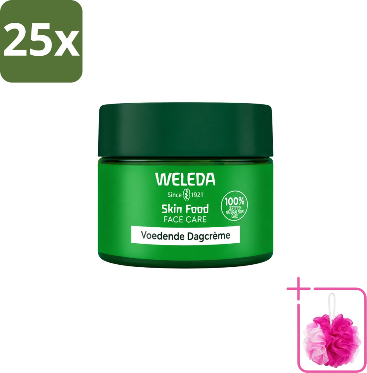 25 x WELEDA - Dagcrème Skin Food - Voedend - 40 ml - Bulkverpakking - Huidverzorging - Douchemop - Voedende crème