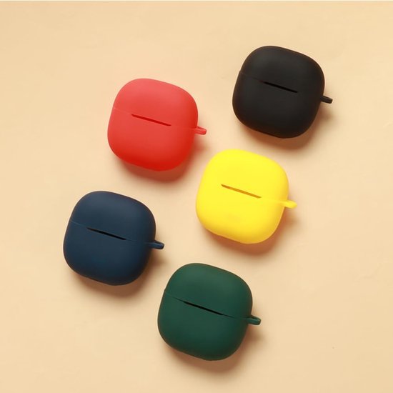 [2 stuks siliconen hoes compatibel met Redmi Buds 8 Lite, ondersteunt draadloos opladen] [schokbestendige beschermhoes] grappig 3D-cartoon-patroon zwart blauw — afbeelding 5