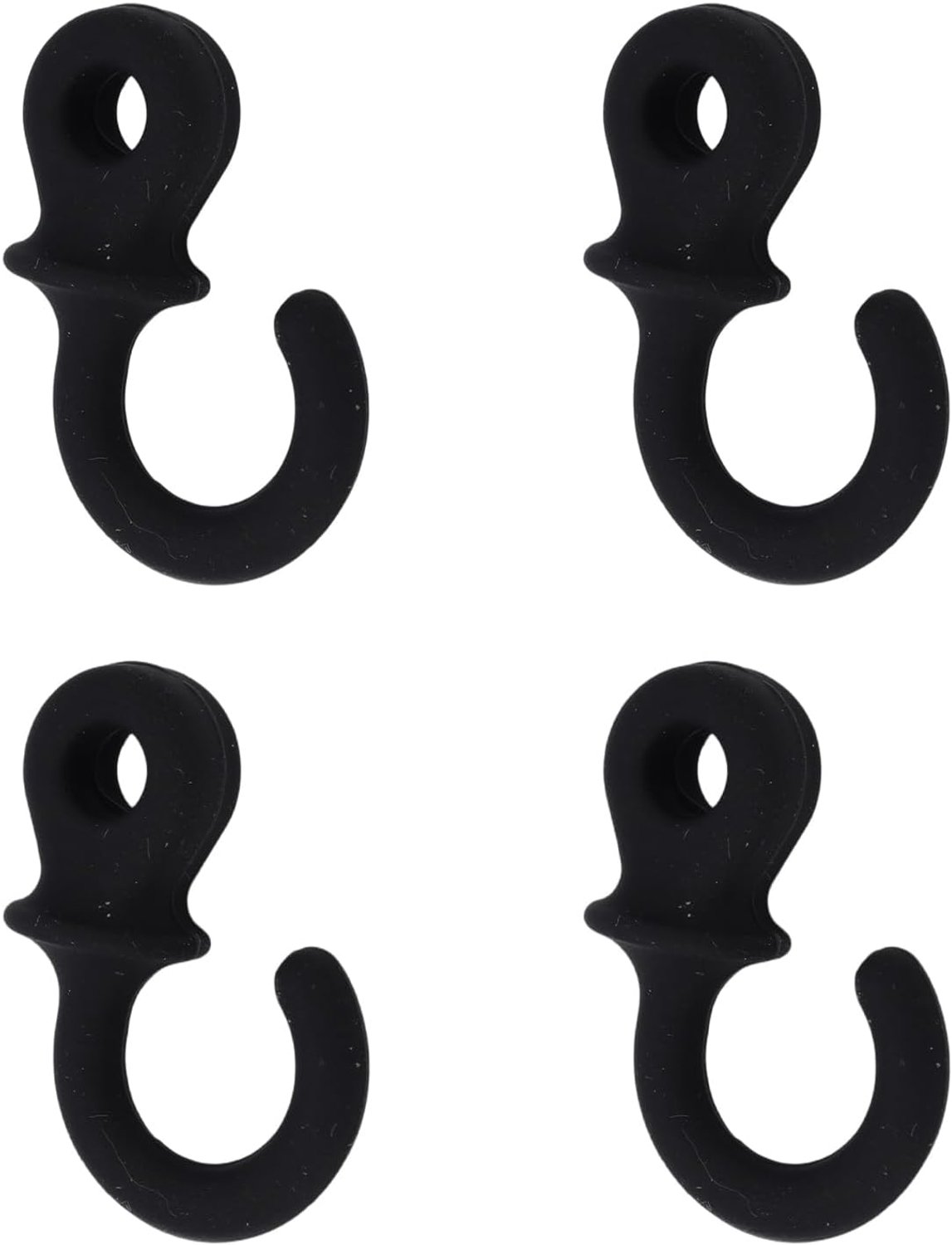 4 Stuks Monkey Tail Boogpees Schokdemper, Boogpeesdempers Schokdemper en Trillingsdemper voor Compoundbogen Accessoires voor Boogschietgeluidreductie (Zwart)