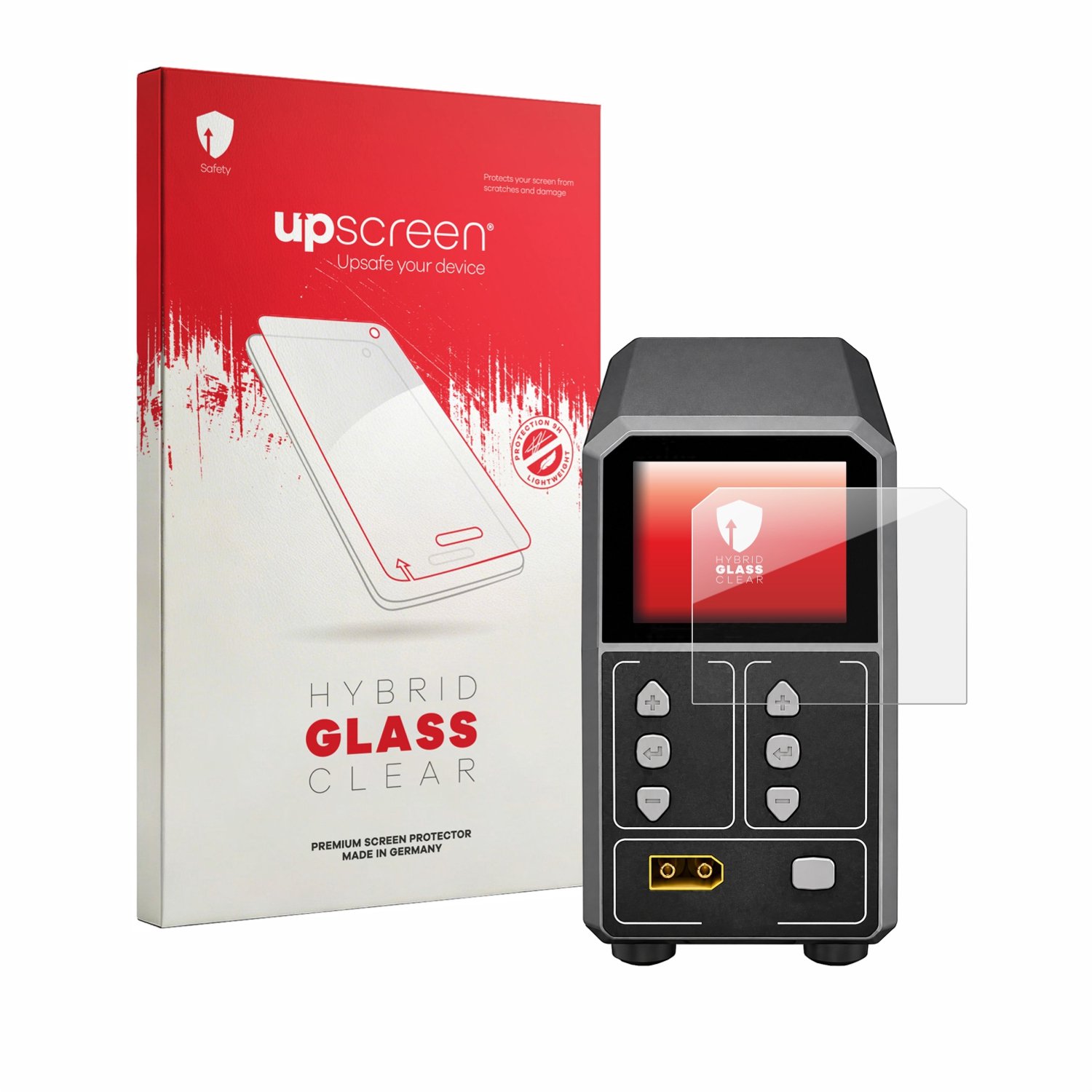 upscreen - Screenprotector voor SkyRc eFuel PSU2000 - Folie Beschermfolie Beschermglas transparant