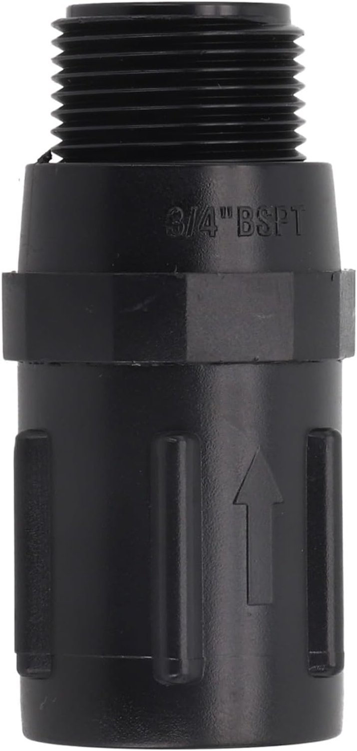 15-45 PSI waterstroomregeling tuinieren irrigatie benodigdheden zespunts interne buitendraad voor tuin gazon water geven, zwart (45PSI)