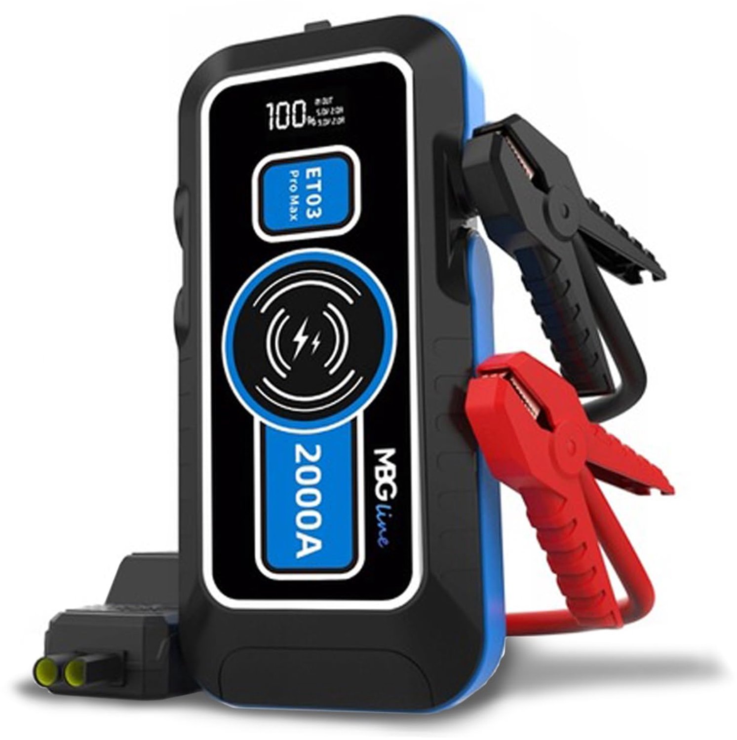 Jumpstarter Auto Accubooster - 2000A Startvermogen - 16000mAh Batterijcapaciteit - 12 Volt Lithium-ion - LED Zaklamp Powerbank