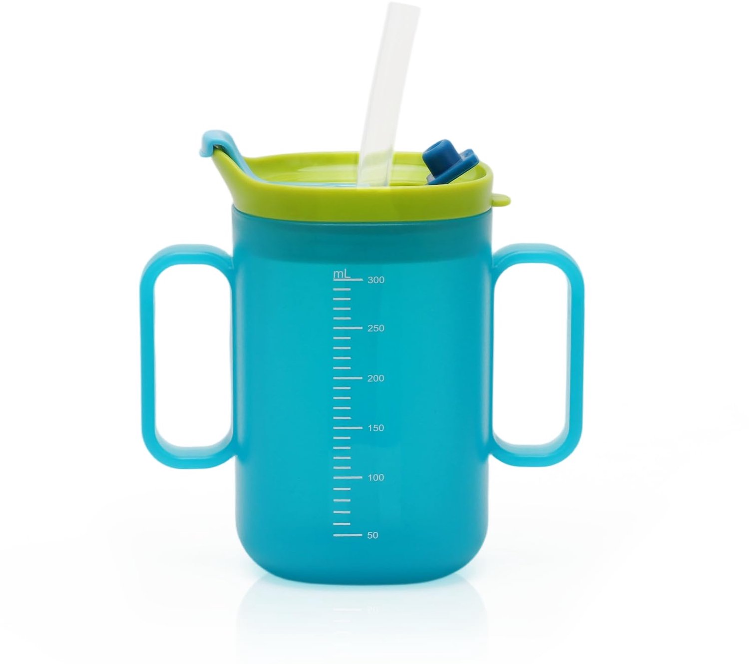 Snavelbeker Voor Senioren - Lekvrije Drinkbeker, 300 ml, Blauw