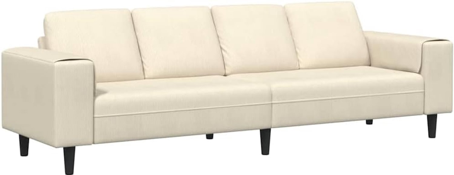 Bank van corduroy, 250 x 77 x 76 cm, modern, met