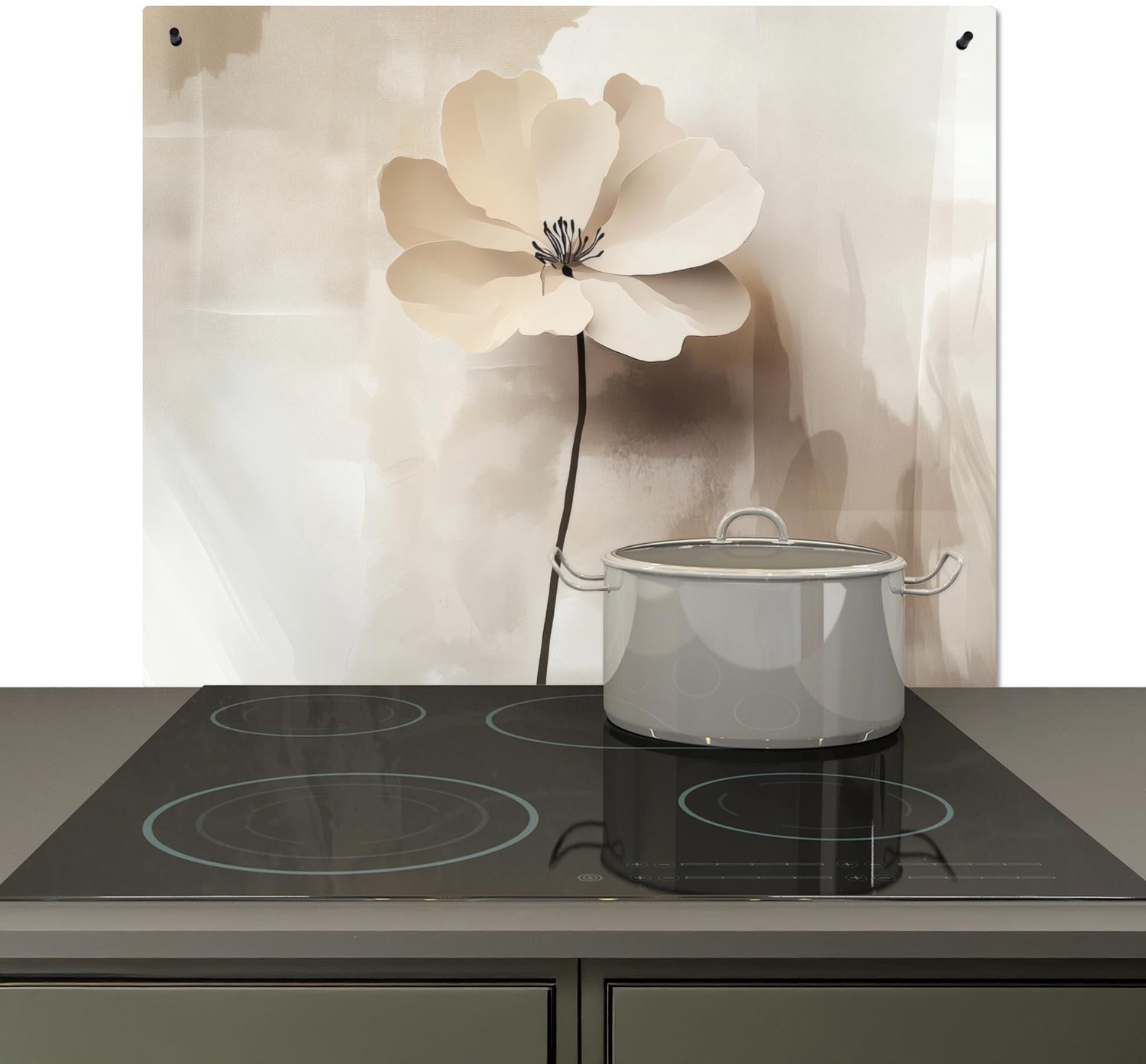 Spatscherm Keuken 51.6x57.6 cm - Aluminium Hittebestendig Achterwand Beschermer
