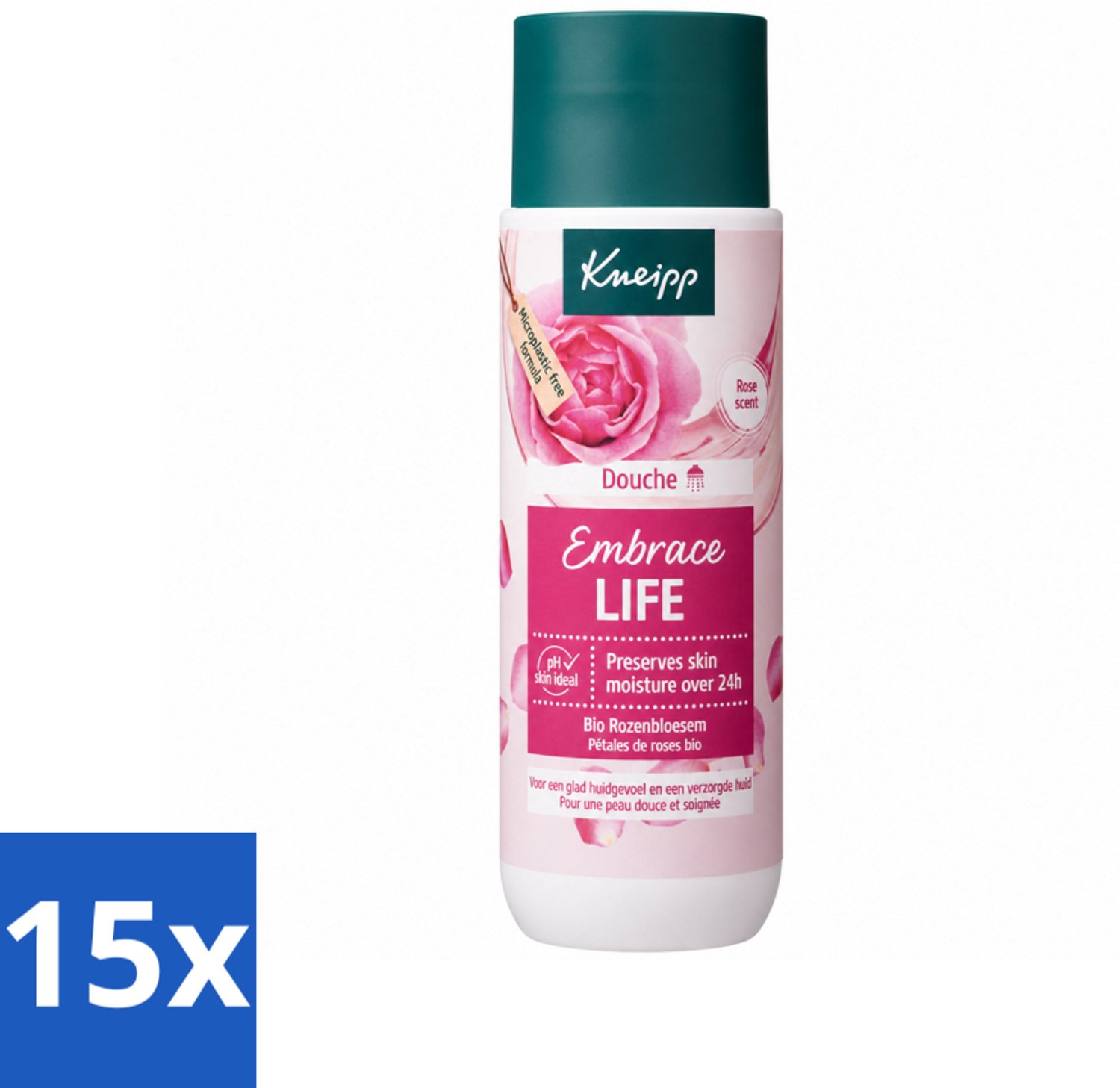 15 x Kneipp - Douchegel - Embrace Life - 200 ml - Voordeelverpakking - 15 stuks