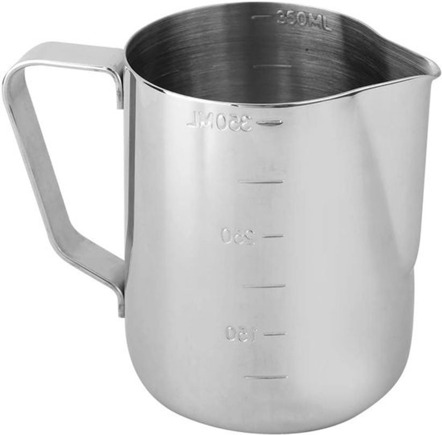 Gietpot van roestvrij staal - Pot voor wax smelten - Kaarsen maken - Adelaarshoofdmond - 350 ml - Zilverkleurig