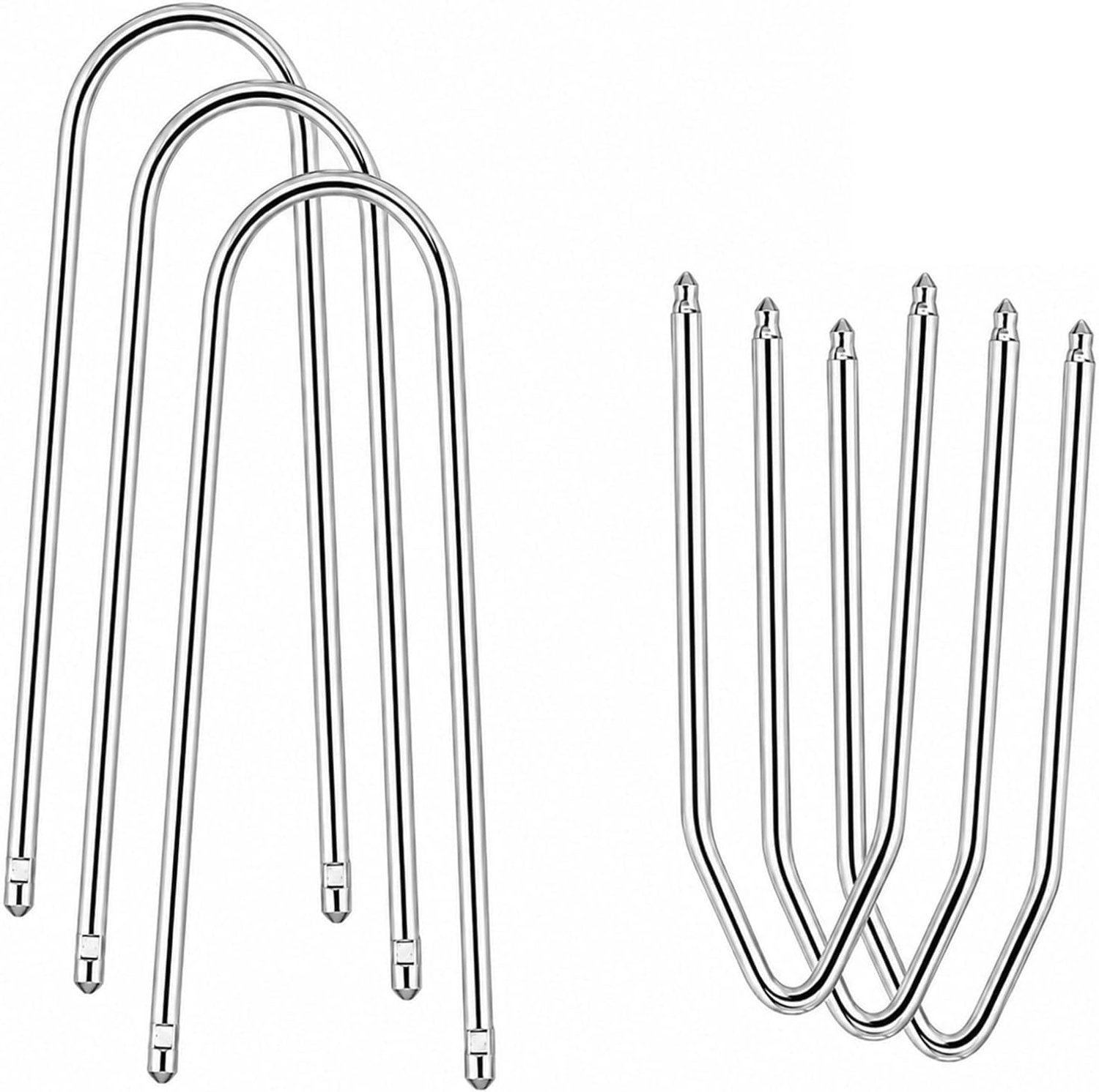 6 PCS Autoradio Demontagesleutels, Metalen Verwijderingsset voor Autostereo, Gereedschap voor Audiosysteem, Stevig en Eenvoudig te Gebruiken voor Onderhoud van Voertuigen