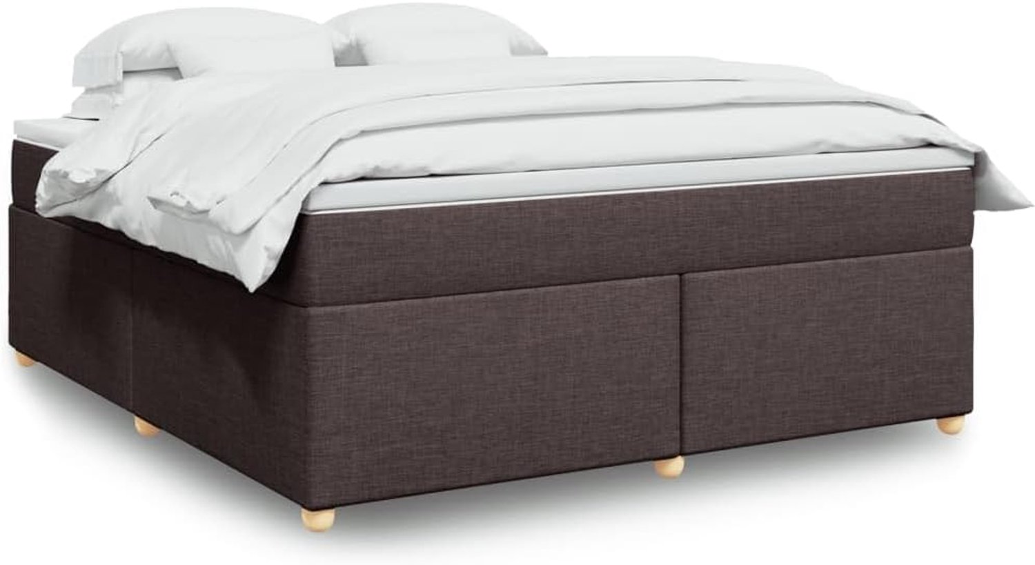Pocketveringmatras boxspring donkerbruin 180x200 cm