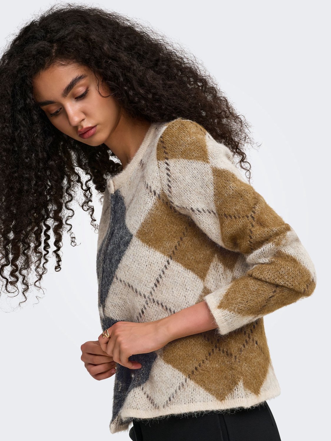 ONLY - Dames pull - Maat XS - Vrouwen - Bruin - polyamide of nylon — cadeau in Cadeau-ideeën - foto 7