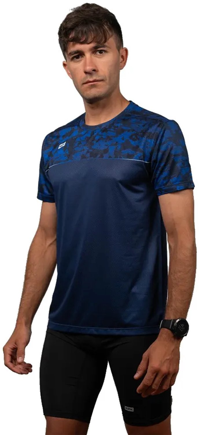 42k Running Army T-shirt Met Korte Mouwen Blauw M Man