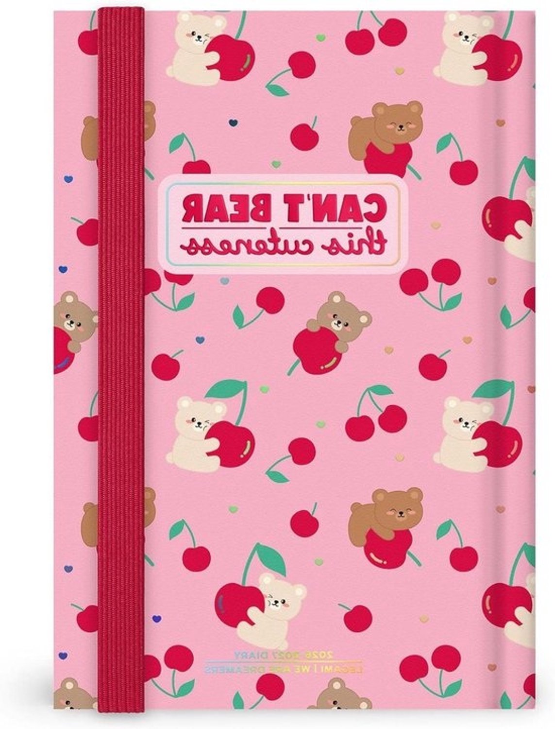 Fotografische dagkalender - Planner voor 16 maanden - Dagen indelen - FSC-gecertificeerd papier - 12 x 18 cm - Teddy Bear Pink