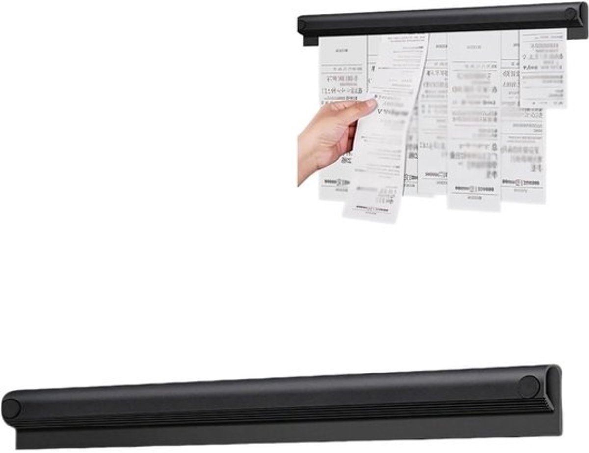 Order Ticket Houder - Bon Houder - Bestellingen Organiseren - Zelfklevend Boorvrij - 30 cm Lengte - Zwart