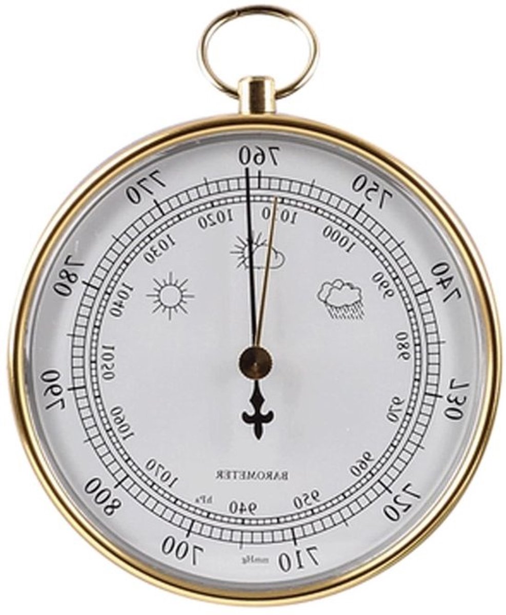 Analoog weerstation - Thermometer Vochtmeter - Weer Meten - 3-in-1 Functie - 100 mm - Wit