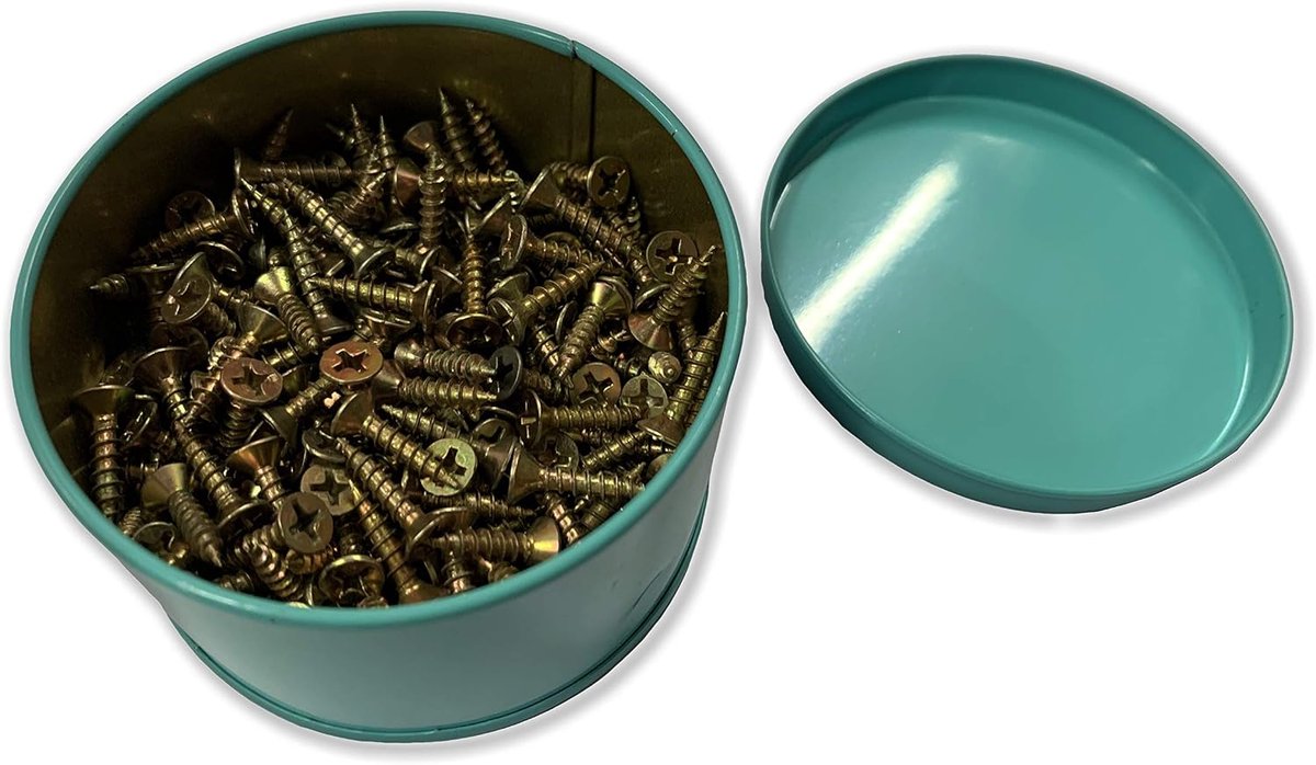 Set van 300 schroefjes (3,5x16 mm, verzonken, goudkleur)