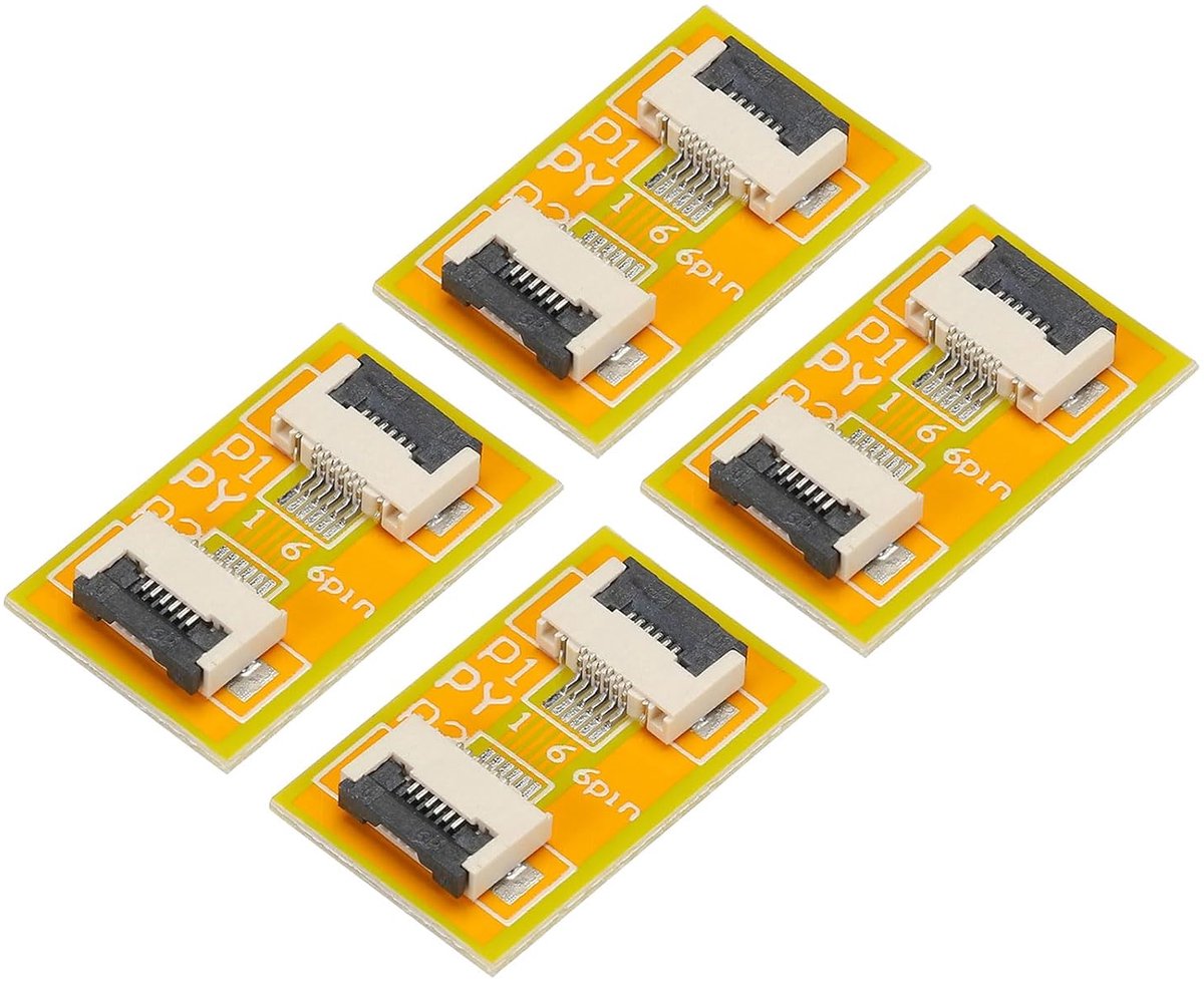 4 stuks FFC FPC printplaatverlenging 6-pins 0,5 mm stap eenzijdig