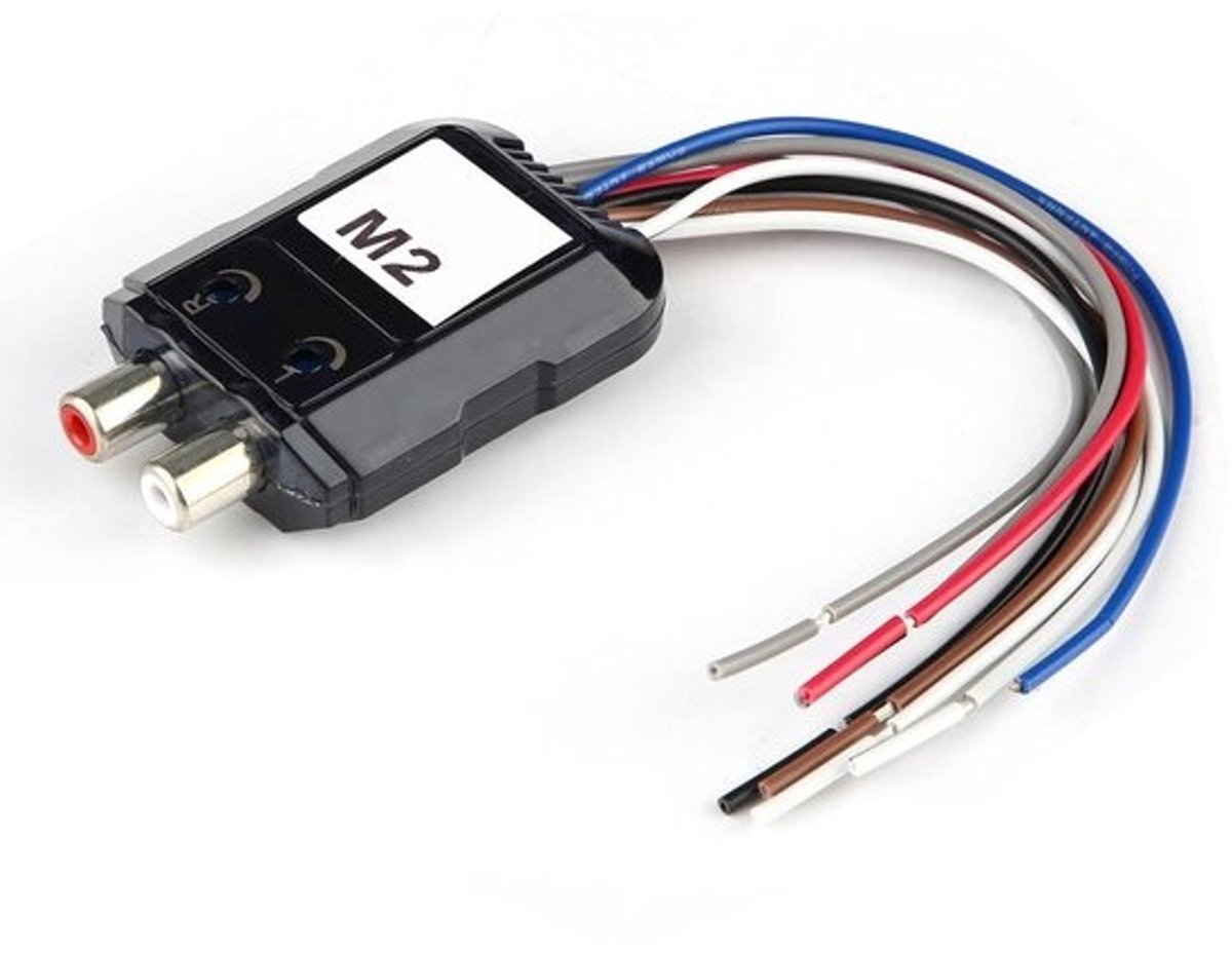 Audio Converter - Signaal Omvormer - Auto Audio - 2 Kanaals - 45 gram - Zwart
