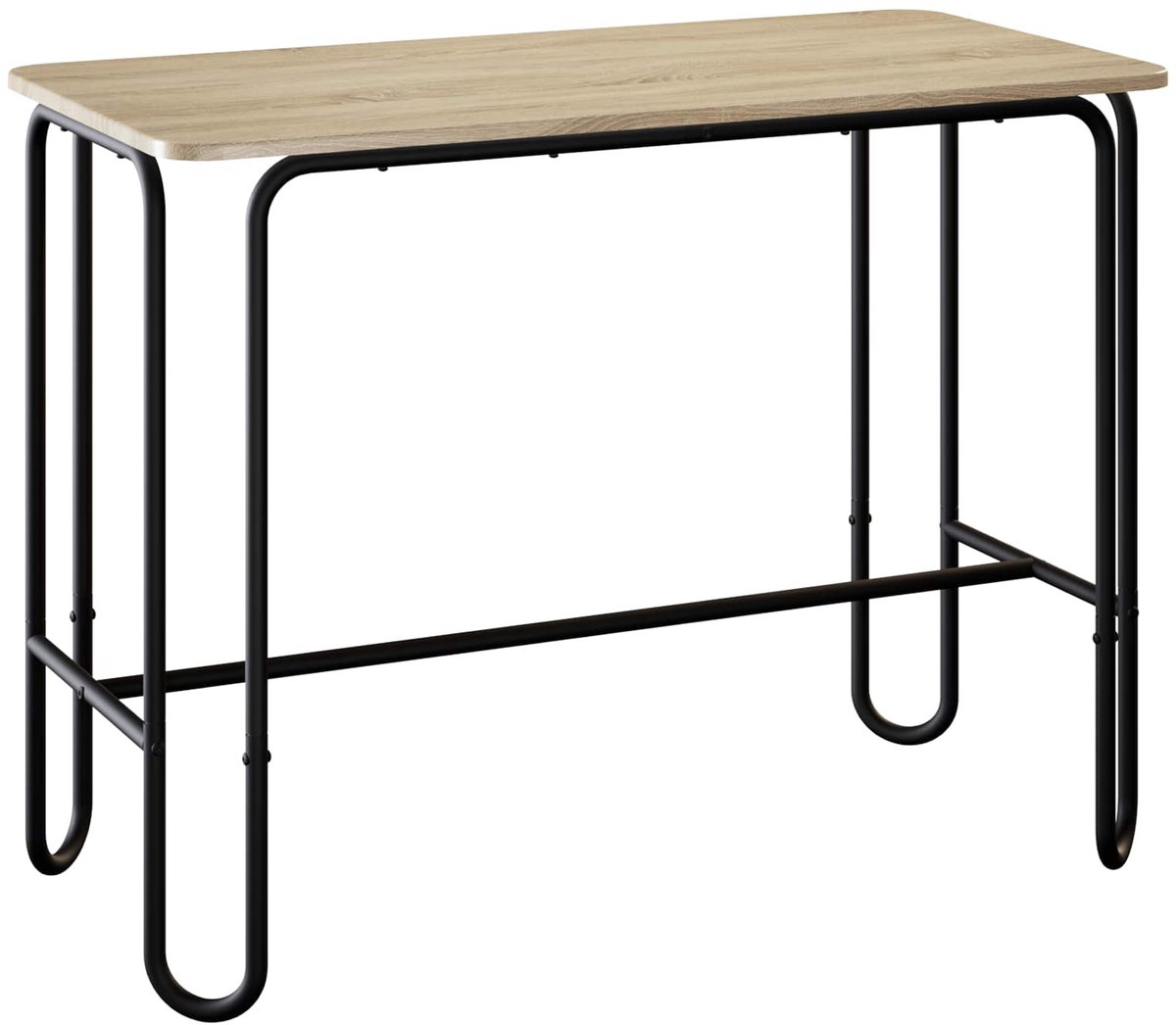 vidaXL Eettafel - 100 - x - 50 - x - 75 - cm - Bewerkt - hout - Sonoma - Eiken - Rechthoekig Sonoma eiken