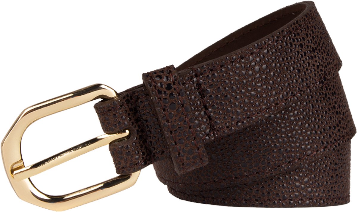 Legend Dames - Leren riem - Bruin - 80cm