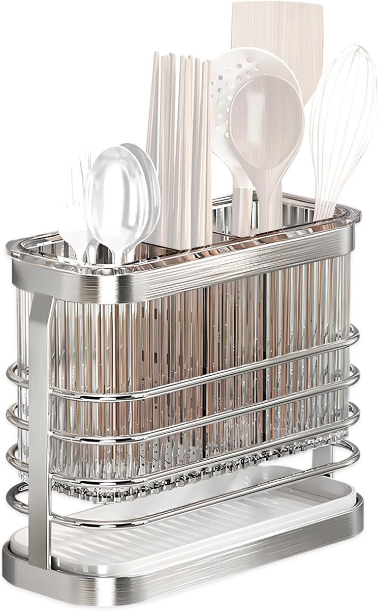 Afwasbak met bestekhouder, praktische afwasbak voor keuken, ruimtebesparend en duurzaam design