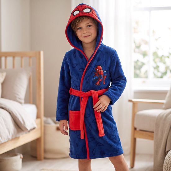 Spiderman badjas maat 98-104. van Marvel — afbeelding 3