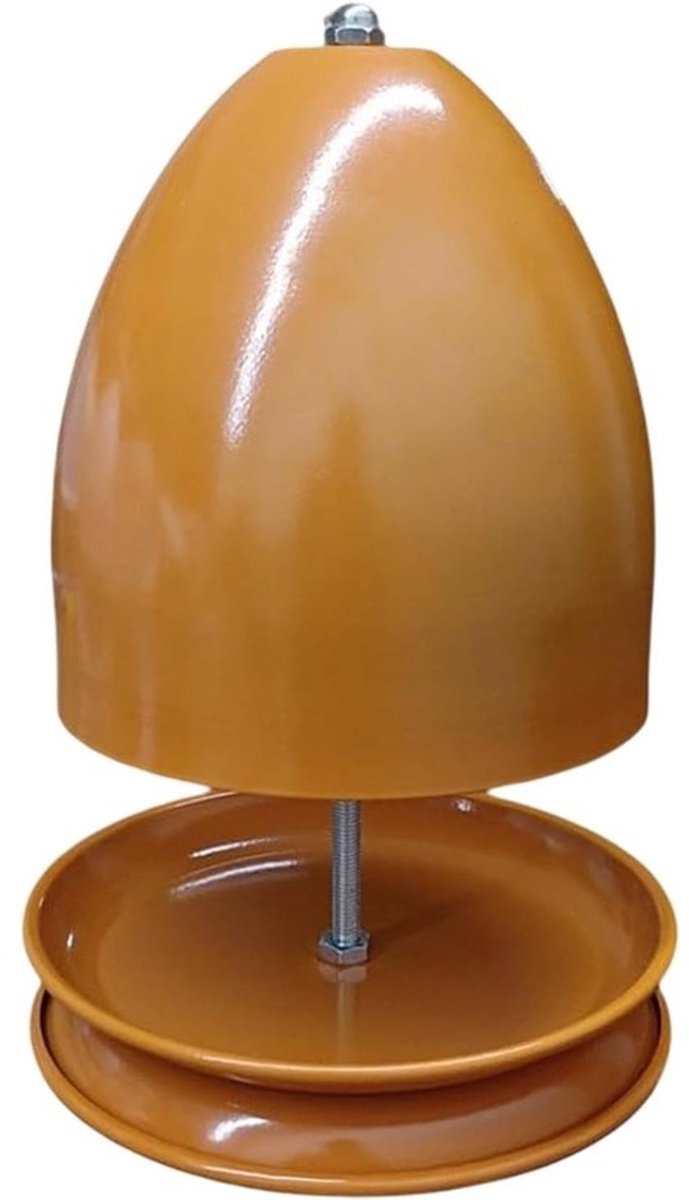 Theelicht Oven - Kaars Heater - Sfeer Creëren - Dubbelwandig Ontwerp - 17.5 x 27 cm - Oranje