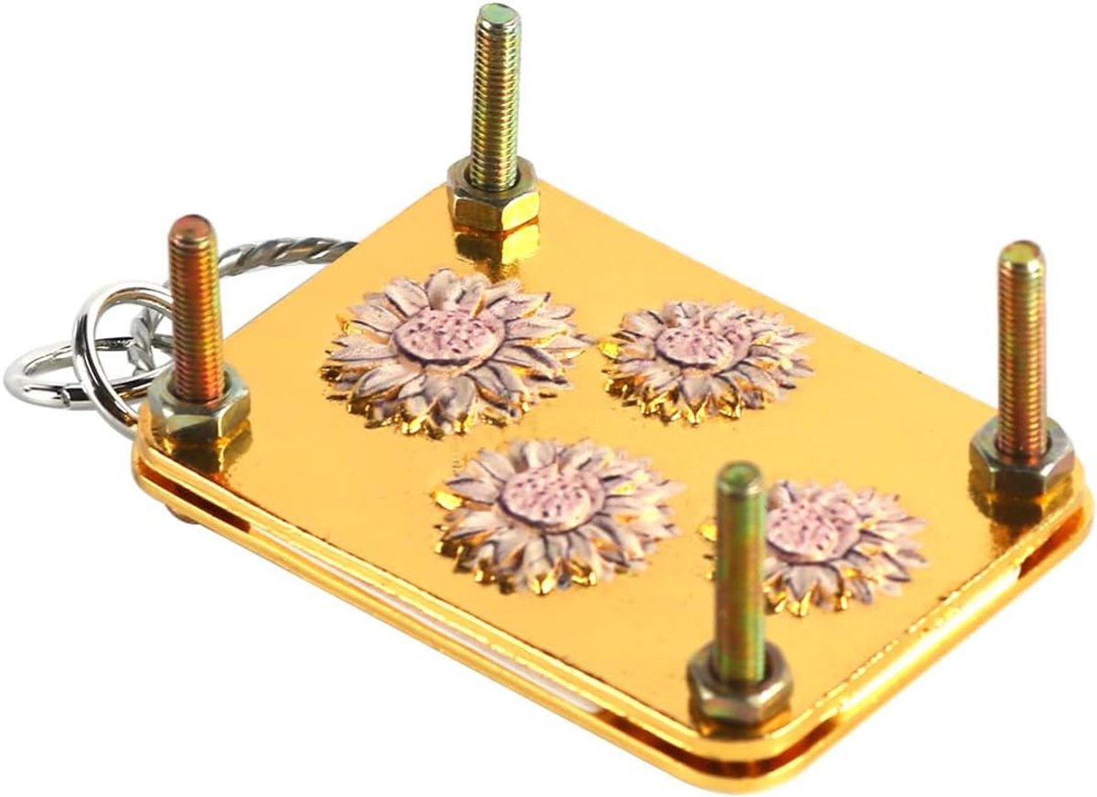 Bloemenpers Miniatuurbloemenset Planten Kunst en knutselen Metalen bloemen persen DIY Geperste plantenbewaarset voor liefhebbers van kunst en knutselen Bluet